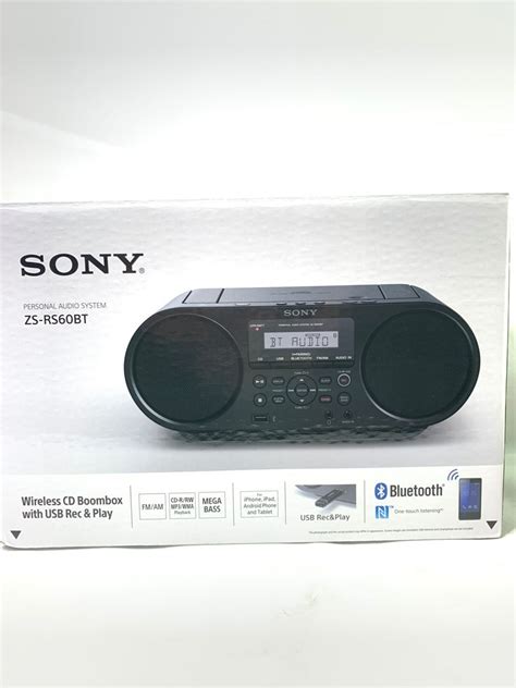 Sony ZS-RS60BT Bluetooth CD Boombox, Audio, Portable Music Players on Carousell