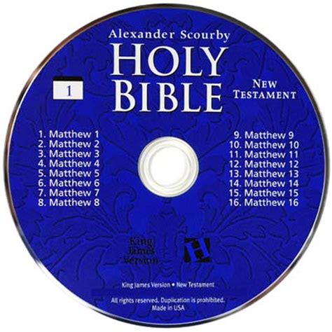 King James Bible audio - Alexander Scourby - KJV Bible on CD