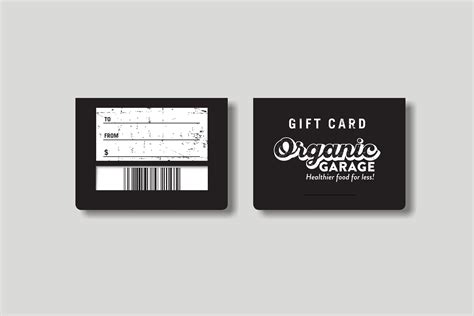 ORGANIC GARAGE GIFT CARDS — Magnetic Design