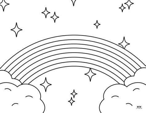 Rainbow Coloring Pages - 50 FREE Printable Pages | Printabulls