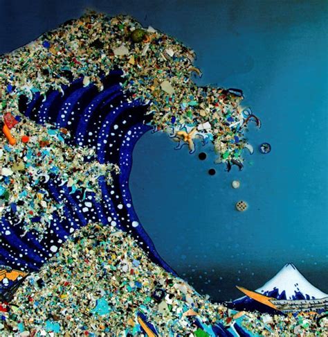 marine debris art collage | Environmental art, Ocean art, Trash art