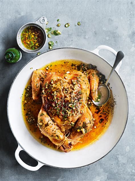 Green Tabasco And Coriander Butter Roasted Chicken | Donna Hay