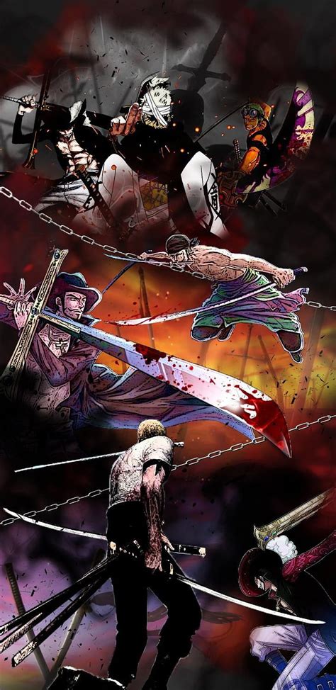 One Piece Swordman - Zoro, Mihawk and Ryuma. Manga anime one piece, One ...