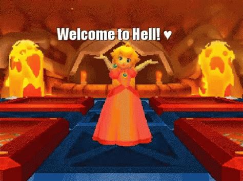 Princess Peach Mario GIF – Princess Peach Mario Hell – discover and ...