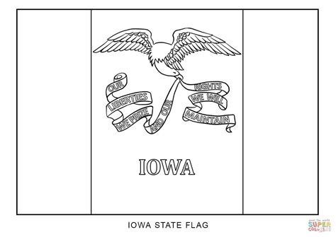 ️Iowa Flag Coloring Page Free Download| Gmbar.co