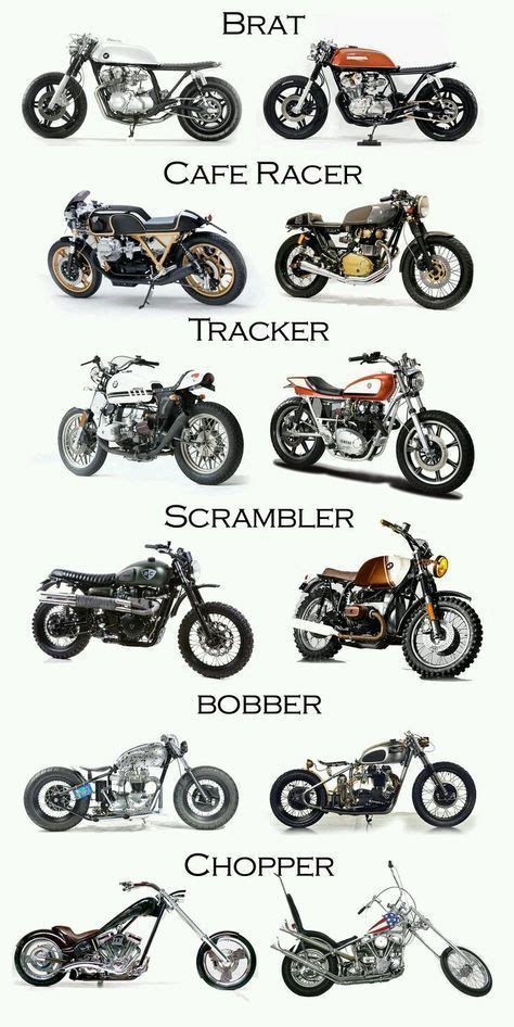 Motorcycle Types, Moto Bike, Cafe Racer Motorcycle, Chopper Motorcycle ...