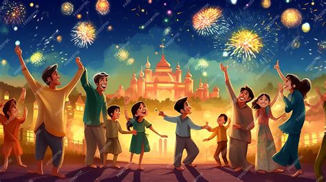 Premium AI Image | Happy indian family celebrating Diwali festival ...