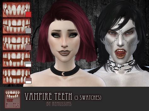 My Sims 4 Blog: Vampire Skins, Makeup, Accessories and More by RemusSims