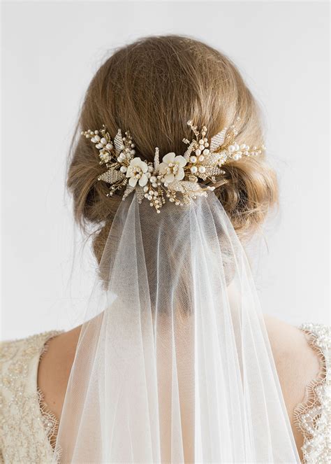 JASMINE | Floral Wedding Hair Comb - TANIA MARAS | bespoke wedding headpieces + wedding veils