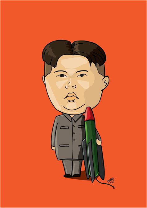 Kim Jong-un #rocketman #northkorea #trump #cartoon #art #drawing # ...