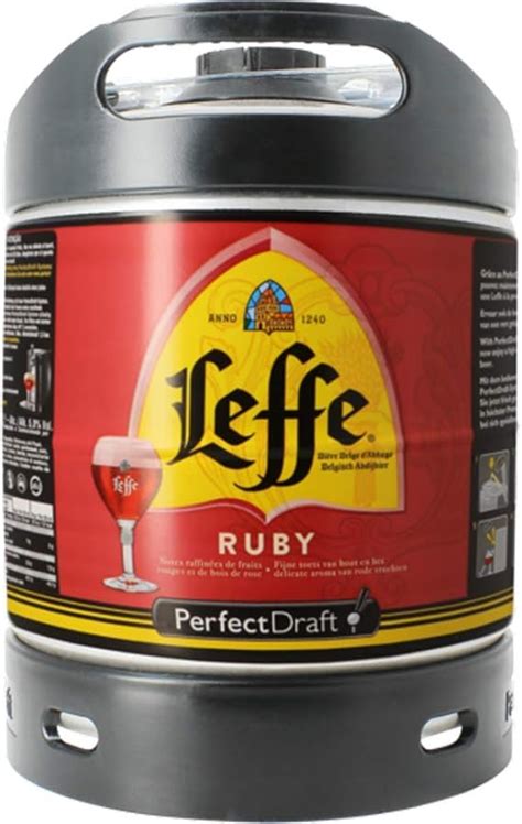 Leffe Ruby Keg 6l for Perfect Draft Machine: Amazon.co.uk: Beer, Wine ...