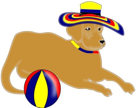 Dog pet in hat drawing free image download