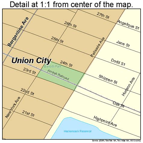 Union City New Jersey Street Map 3474630