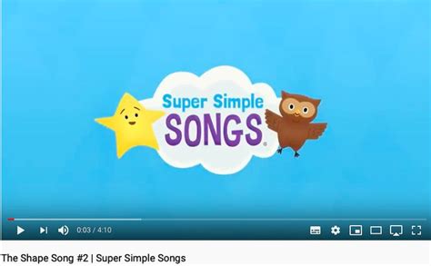 Shapes: oval and triangle song | Super simple songs, Shape songs, Kids ...