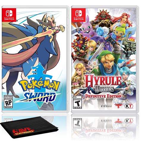 Nintendo Pokemon Sword Bundle with Hyrule Warriors: Definitive Edition - Walmart.com