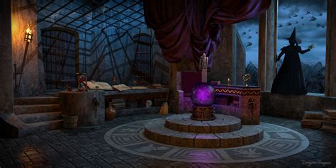 Dwayne Burgess - Concept Artist - Wizard of Oz - Wicked Witch Tower Room