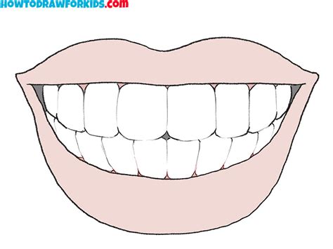 Top 86+ teeth sketch images best - in.eteachers