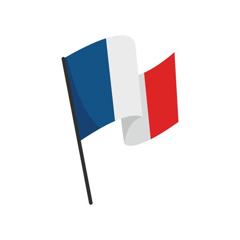 French flag icon flat isolated vector 15030688 Vector Art at Vecteezy