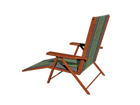 Wooden Folding Garden Chair With Linen Cloth Beach Furniture, Relaxing ...