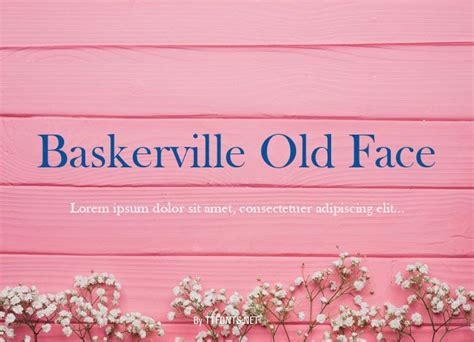 Baskerville Old Face Regular truetype font