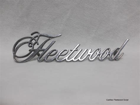 1975 75 CADILLAC FLEETWOOD CLASSIC SCRIPT EMBLEM [Fleetwood Brougham ...