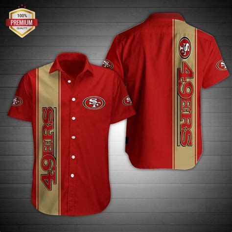 San Francisco 49ers Casual Button-Down Shirt - RobinPlaceFabrics