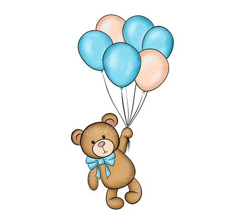 Teddy Bear Clipart, Bear PNG, Baby Bear, PNG, Baby Shower, Descarga ...