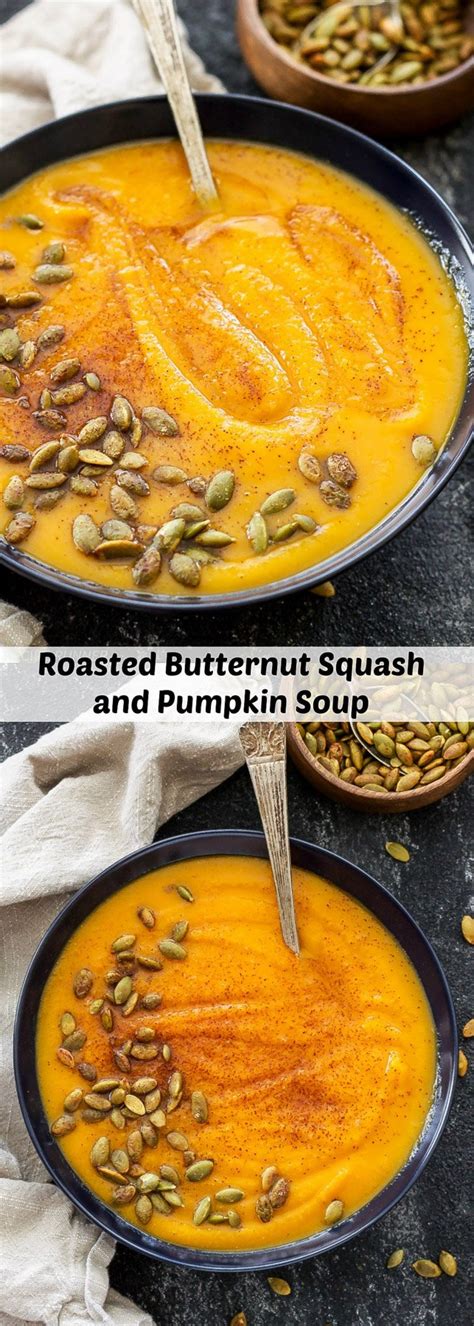 Roasted Butternut Squash and Pumpkin Soup - Recipe Runner