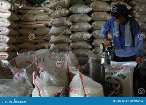 RICE MARKET editorial stock photo. Image of paddy, food - 73622073