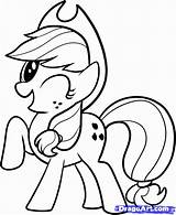 Applejack Pony Coloring Pages sketch template