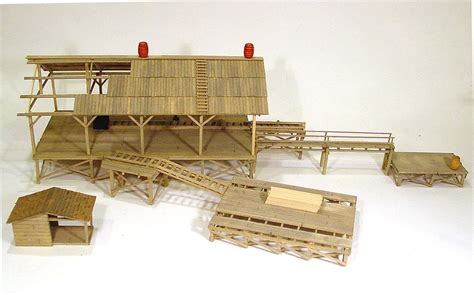 ho scale sawmill | ... Open Air Sawmill w Details Kit FSM Sequoia Models HO HOn3 HOn30 | eBay ...