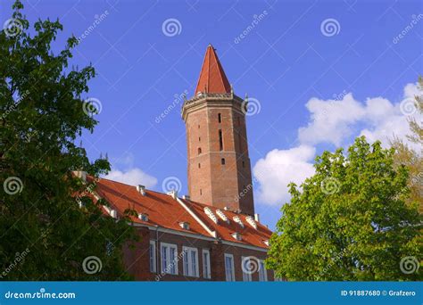 Gothic Castle in Legnica 2 stock photo. Image of blue - 91887680