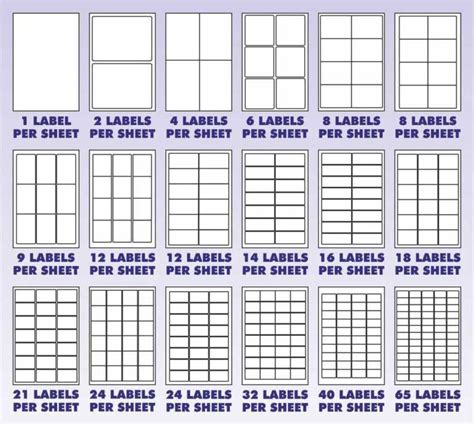 12 Labels Per Sheet Template Word