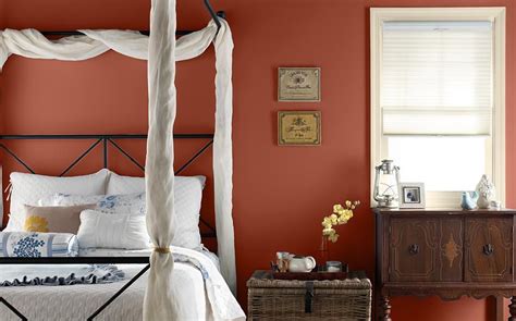 Bedroom - Paint Color Selector - The Home Depot | Orange bedroom walls, Orange painted rooms ...