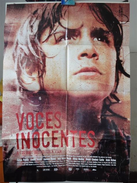 Poster Voces Inocentes Innocent Voices Carlos Padilla 2004 - U$S 20,00 en Mercado Libre