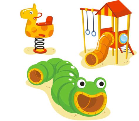 Playground Equipment Clip Art, Vector Images & Illustrations - iStock