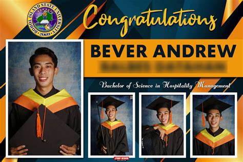 Graduation Tarpaulin 6x4 Congratulations Bever Andrew