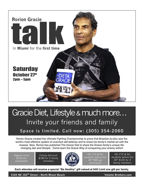 Jiu Jitsu - Rorion Gracie talks about diet at Gracie Miami | Graciemag