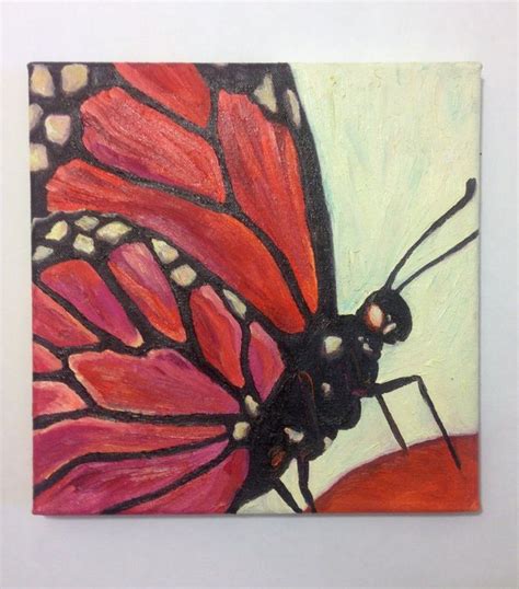 Monarch Butterfly Original oil painting on canvas | Etsy | Oil painting, Painting, Fine art ...