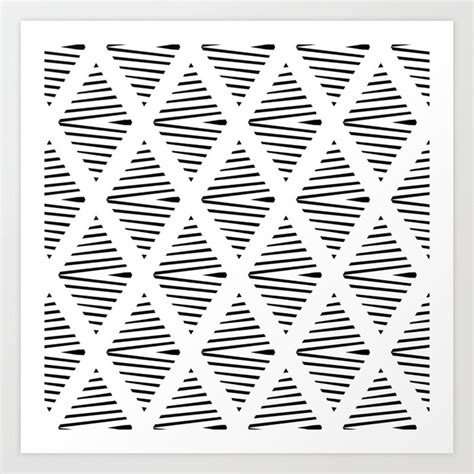 BW Pattern Art Print by Georgiana Paraschiv | Society6