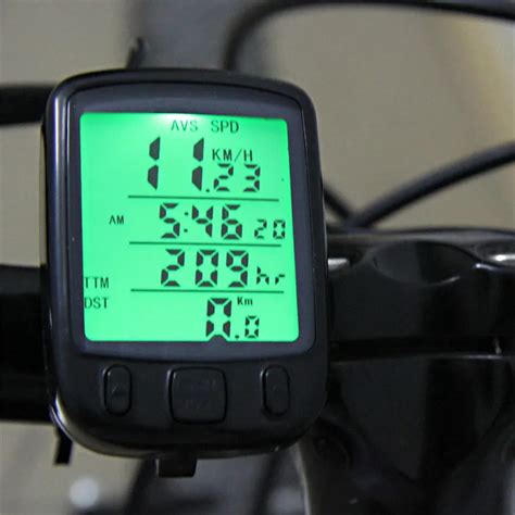 New Digital Speedometer Odometer LCD Waterproof Bike Bicycle Cycling Computer Speed Outdoor ...