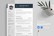 Resume / CV Template | Canva & Word, a Resume Template by CreativeZoom
