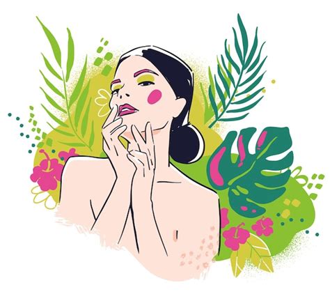 Natural beauty model Vectors & Illustrations for Free Download | Freepik