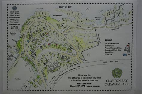 Cayton Bay Caravan Park Map