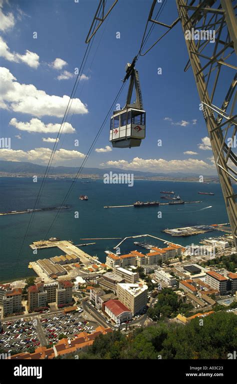 Cable car Gibraltar Stock Photo - Alamy