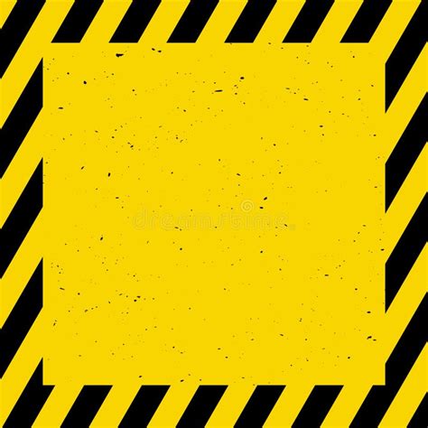 Black and Yellow Background; Warning, Caution, Vector Illustration ...