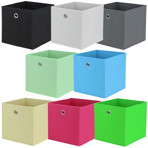 HARTLEYS SQUARE FOLDABLE FABRIC/CANVAS STORAGE BOX CUBE SHELF/DRAWER ORGANISER | eBay