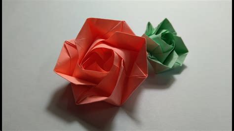 Origami Rose - How to make an origami Rose easy - YouTube