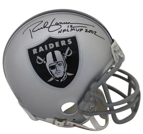 Rich Gannon Autographed Oakland Raiders Mini Helmet 2002 NFL MVP JSA ...