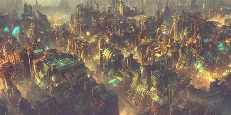 picture of Piltover City from far away, steampunk, | Stable Diffusion ...